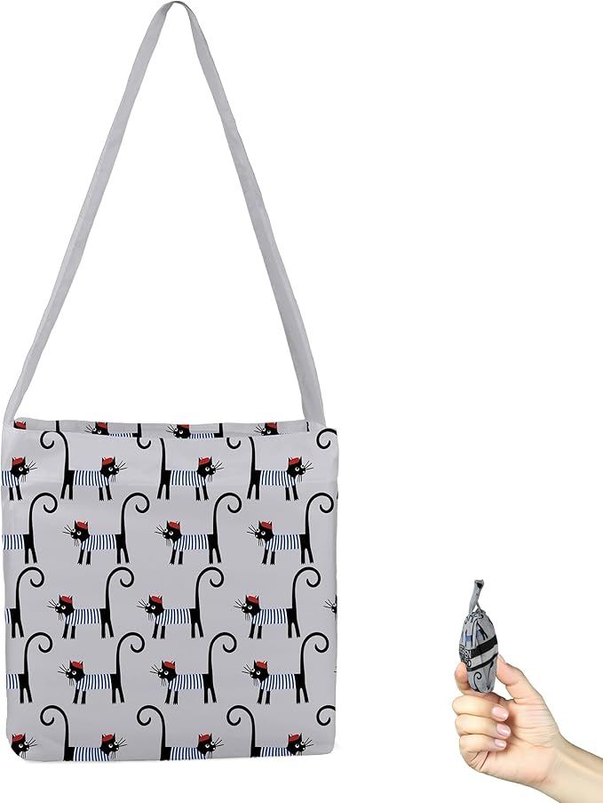 BeeGreen Reusable Grocery Shopping Bag -Travel Tote Bag - Foldable Compact Sturdy Bags