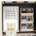 1 Pack,Extra Large Hanging Closet Organizer, Disassemblable Clothes Hanging Shelves,Collapsible Fabric Closet Storage System 