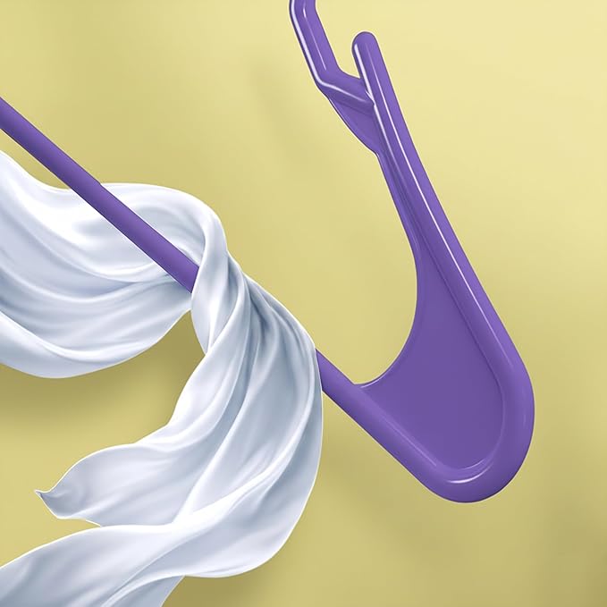 Utopia Home Plastic Hangers 50 Pack - Perfect Space Saving Clothes Hanger - Durable and Strong - Perfect Closet Organizers wi