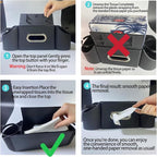 4-in-1 car organizer back seat, Multi-Pocket backseat car cup holder, Universal back seat cup holders for cars, car organization, for Travel & Daily Use (BLACK)