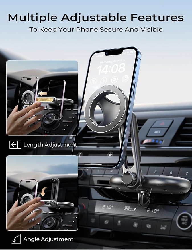 LISEN for MagSafe CD Phone Holder for Car