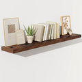 Fun Memories 55 Inch Floating Shelves for Wall, Fireplace Mantel Shelf with Invisible Heavy Duty Bracket, 8 Inch Deep Storage