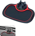 leechio 1 PC Multifunctional Car Anti-Slip Mat, Anti-Slip Rubber Dashboard Storage Pad and Phone Holder, with Temporary Parki