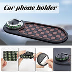 Multifunction Car Anti-Slip Mat, 360° Rotating Universal Phone Pad Holder, Car Anti Slip Mat Dashboard Mobile Phone Holder, w