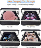 2 Pack Large-Sized Hanging Shoe Organizer 10-Shelf, Sturdy Hanging Closet Organizer with 8 Side Pockets, Wider Hanging Shelve