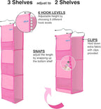ABRA® 3 Shelf Hanging Locker Organizer for School, Gym, Work, Storage | Deep Shelves 6”x 9”| Eco-Friendly Fabric Healthy for 