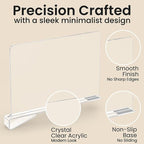 6- Pack Clear Acrylic Shelf Dividers-Non-Slip Closet Organizers for Sweaters, Bags, Towels- Shelf Separators for Bedroom, Kit
