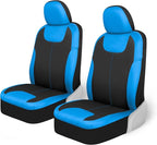 Motor Trend 2 Waterproof Front Seat Covers + 2 Trimmable Floor Mats – Universal Fit Car Interior Combo Set for Cars, Trucks, 