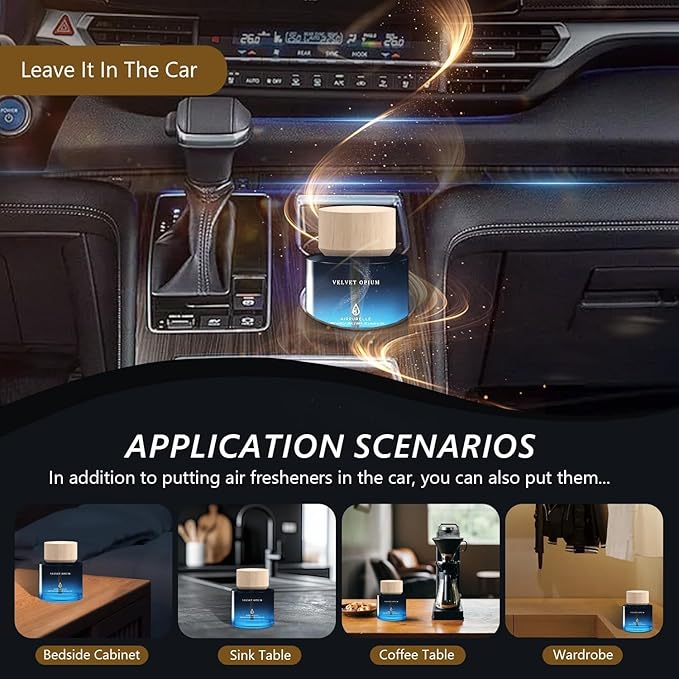 Car Air Freshener 50ML (1.7 FL OZ) Car Air Fresheners Diffuser, Amber Vanilla Fragrance Oil Car Air Freshner, 180+ days Long 