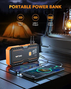 OXILAM Jump Starter 6000A for All Gas/12L Diesel, Car Battery Jumper Starter Portable, 12V Lithium Jump Box with Jumper