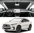 Custom Fit Windshield Sun Shade for Infiniti QX55 2022-2025, Blocks UV & Heat, Front Window Sunshade Accessories, Easy Fold & Store Keep Your Car Cooler