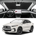 Custom Fit Windshield Sun Shade for Infiniti QX55 2022-2025, Blocks UV & Heat, Front Window Sunshade Accessories, Easy Fold & Store Keep Your Car Cooler