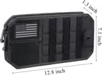 Car Visor Organizer Tactical Molle Heavy Duty Zipper Storage Pouch Car Sun Visor Organizers Storage Molle Panel Accessories for Cars SUVs Trucks
