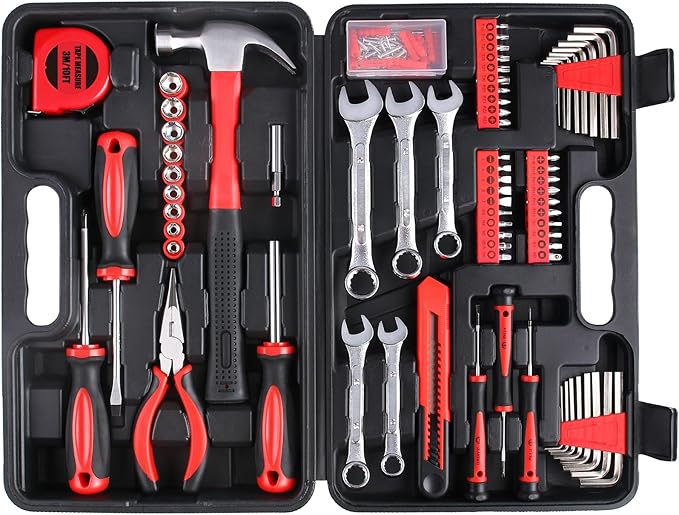 WINNER 175-Piece Multi-Purpose Automotive and Household Tool Kit in Toolbox Storage Case, Perfect for General Home and Auto R