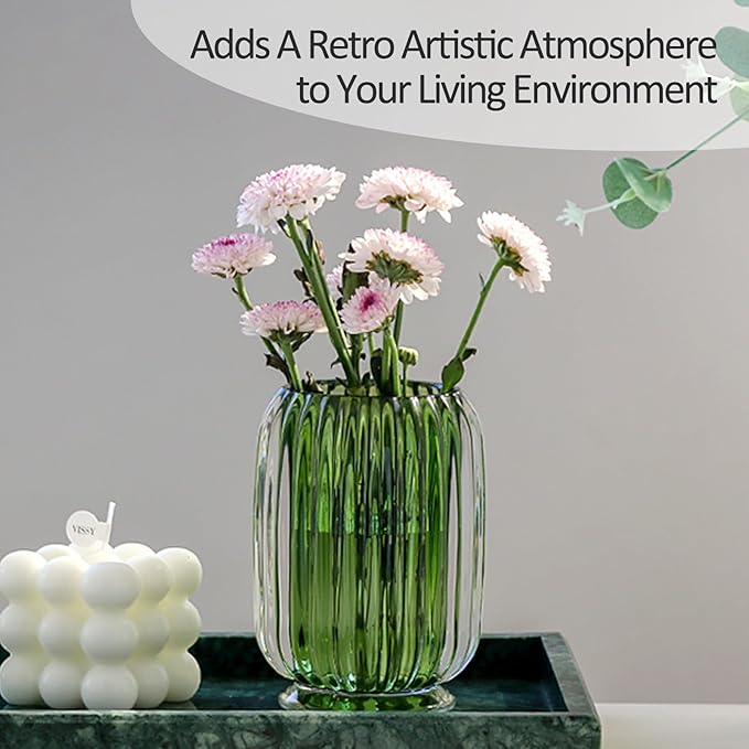 Crystal Makeup Brush holder Organizer, Vintage Make Up Brush Cup Pen Pencil Holder striped vase, Comb Brushes Pen Pencil Stor