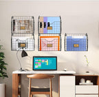 X-cosrack 5-Tier Over the Door File Organizer, Stackable Hanging Wall Files Rack with Door Hooks Wall Organizers, SVertical W