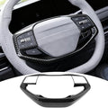 Steering Wheel Button Cover, for Kia K4 2024 2025 2026,Steering Wheel Button Panel Protection Frame Molding Trim - Carbon Fiber(for LXS, EX，LX Model)