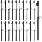Tallew 20 Pack Dual Head Tire Pressure Gauge Heavy Duty Air Pressure Tire Gauge for Auto Truck Car RV Van Gage Range 10-150PSI, 1-10Bar (Black)