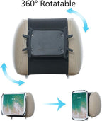 Car Headrest Holder Swivel Car Headrest Mount Silicon Holder for 7-10 Inch Fire Tablets