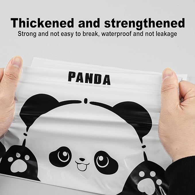 Disposable Car Trash Bags 100 Pack Car Garbage Bag Self Adhesive Vomit Bags Panda Pattern Trash Bag Automobiles for Cars Kitchens Bedrooms Offices During Travel and Camping (Style A)
