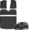 Auxko All Weather Floor Mats Cargo Mat Fit for Kia NIRO EV 2023 2024 2025 TPE Liners NIRO EV Accessories Odorless Anti-Slip Floor Mats Cargo Mat Black