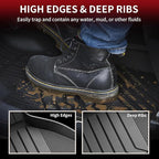 LASFIT Floor Mats Fit for 2020-2025 2026 BMW X6 G06 M M50i M60i sDrive40i xDrive40i, Custom Fit TPE All Weather Waterproof Floor Liners Front & Rear Rows Car Mat, Black