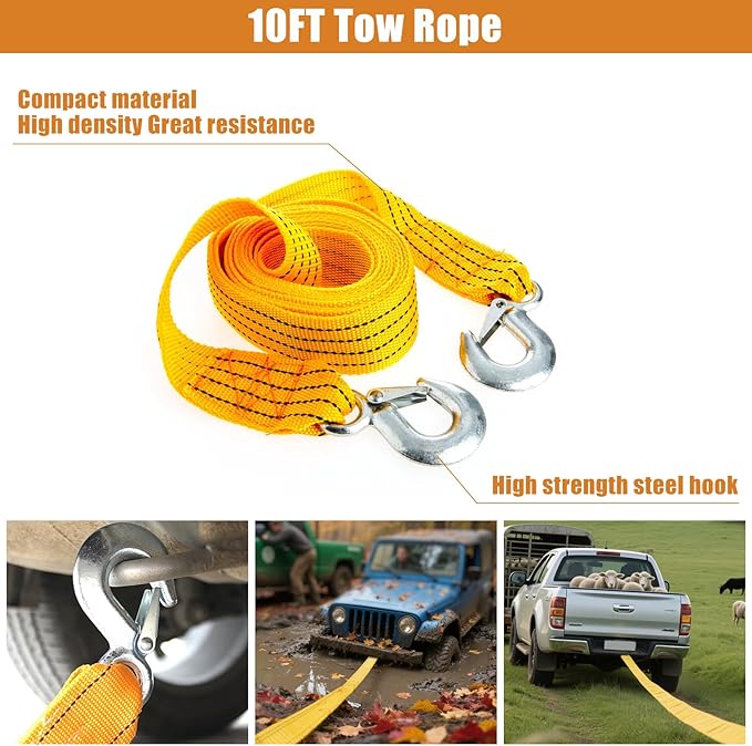Roadside Emergency Kit with Scissor Jack for Car Safety Kit Emergency Roadside Kit for Car