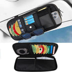 Car Visor Organizer CD Holder, Faux Leather Multi-Pocket Organizer Storage for Car/SUV/Truck with 13 CD Storage Sleeves, Sunglass Clip, Card Holder, CD Case Holder, Visor Accessories