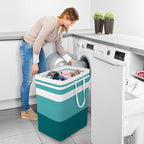 StorageRight Large Collapsible Laundry Basket Hamper with Easy Carry Handles，Freestanding Clothes Hampers for Laundry, Bedroo