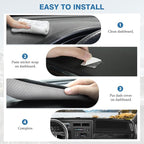 FIILINES Dash Cover for Dodge Dakota 1987-1996, Dashboard Mat Accessories Dash Cover Sunshade Nonslip Mesh Protector No Glare