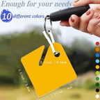 KAKAMINA 100 Pcs Colored Key Tags Plastic Hanging Tags with Metal Snap Hooks, Tags for Slotted Key Cabinets Boxes Lockers for