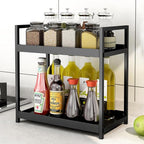 Bathroom Counter Organizer 2 Tier Vanity Storage Countertop Shelf Makeup Organizer Perfume Tray Skincare Holder for Sink, Dre