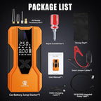 Sorghum Battery Jumper Starter Portable - 8000A Car Battery Jump Starter with Air Compressor, 150PSI Jump Box with Tire