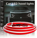 Flexible Car Hood Light Strip, 70 Inches Dynamic LED Daytime Running Light for Car, Truck, SUV,White Light, Easy to Install and Waterproof