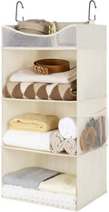 StorageWorks Hanging Closet Organizer, 3-Shelf Hanging Closet Shelves with Top Shelf, 15 ¾"W x 12" D x 31" H, Extra-Large Spa