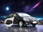 Driver Left Side Mirror Cover Cap Compatible with Honda Civic 2012-2013 Glossy Black,Not fit LX model