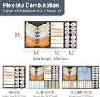 DIMJ Drawer Organizer Clothes Storage - 24 Pack Baby Dresser Organizer for Nursery, Small Fabric Closet Drawer Organizer Bins