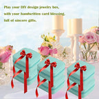 Travel Jewelry Case Bridesmaid Gifts Box,6 Pack Small Jewelry Box Mini Jewelry Organizer,PU Leather Portable Earring Storage 