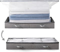 TAILI Under Bed Vacuum Storage Bags for Comforters and Blankets, Save 80% Space, Large Capacity Foldable Under Bed Storage Bo