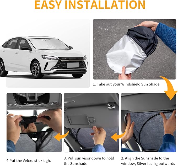 INSAUTO Windshield Sunshade For Lexus RX 350 450h 2016-2022 RX 350, RX 350 F Sport, RX 350L 2023 2024 2025 2026, Front Window Sun Visor Cover, UV Heat Blocker Protector, Foldable Sun Shade Accessories