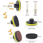 104PCS Car Headlight Restoration Kit - 3Inch Sanding Discs, Wool & Sponge Buffing Pads, Interface Pad for Car Washing, Cleani