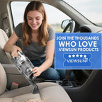 Viewsun Car Cleaning Kit, 17PCS Car Interior Detailing Kit with Gray High Power Handheld Vacuum, Detailing Brush Set, Windshi