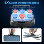 APPS2Car Magnetic Car Phone Holder Mount [6 Strong Magnets], Cell Phone Holder Car [Suction Cup], Phone Car Holder Mount [Windshield Dashboard] fit for Most Smartphones