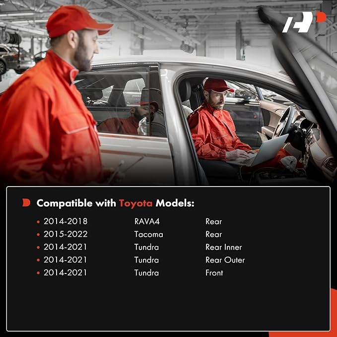 A-Premium 4-PC Reverse Backup Parking Assist Sensor Compatible with Select Toyota Models - RAV4 2014-2018, Tacoma 2015-2022, 