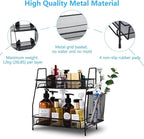 LEMIKKLE Countertop Organizer for Bathroom, Bedroom & Kitchen Counter Shelf with Small Basket