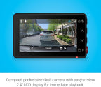 Garmin Dash Cam™ X210, Compact 1440p HD Dash Cam with a 140-degree Field of View, Built in Clarity™ Polarizer, Voice Controll