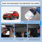Sun Shade Sunshade for Kia Seltos 2021-2024 2025 2026 Windshield Cover, 4-Layers Sun Shield 250T Silver Sun Visor Foldable Front Window Shade Blocks UV Rays Car Accessories