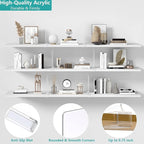 Aolloa 10 PCS Shelf Dividers for Closet Organization Acrylic Clear Closet Shelf Divider for Wooden Shelving Suitable for Wood