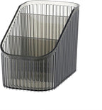DASITON Large Capacity Makeup Brush Holder,3 Slot Makeup Brush Cup,Vintage striped Make Up Brush Holder,for Vanity Decor,Bath