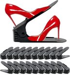 NVGSN Shoe Slots Organizer 20 Pack - Shoe Stackers for a Pair of Shoes, Shoe Storage Shoe Space Savers 50%, 4 Levels Adjustab